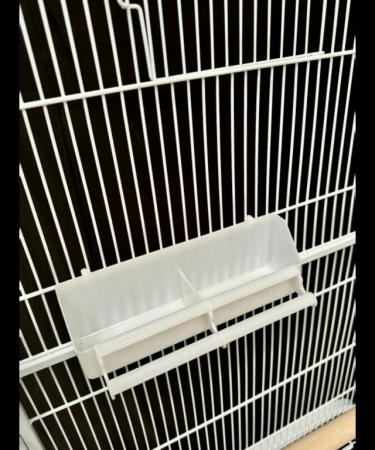 Image 2 of Parrot-Supplies Florida Parrot Cage With Stand White
