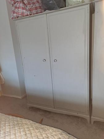 Image 1 of Stag bedroom furniure painted but in good condition