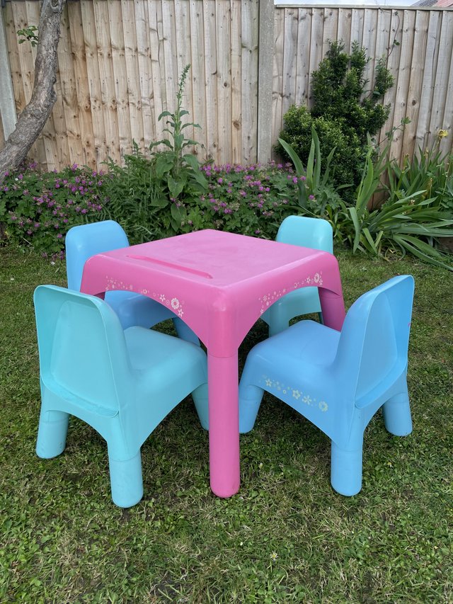 Preview of the first image of Children’s Table and 4 chairs Mothercare/ELC.