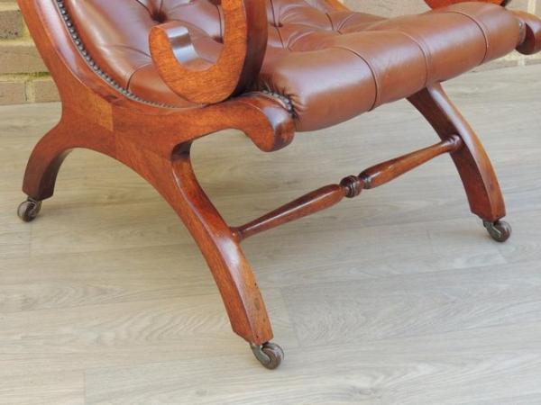 Image 17 of Chesterfield Vintage Slipper Chair on Castors (UK Delivery)