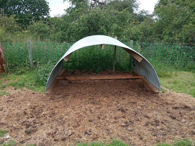 Preview of the first image of Galvanised sheep or goat shelter.