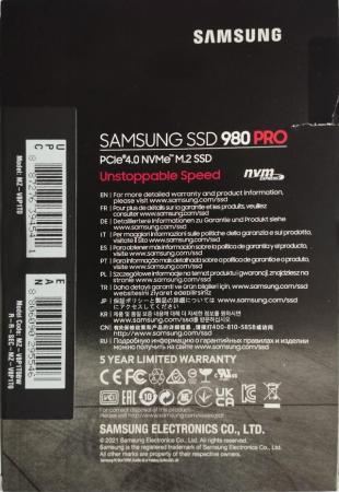 Image 2 of Samsung SSD 980 Pro NVMe PCIe Gen 4 M2 SSD 1TB