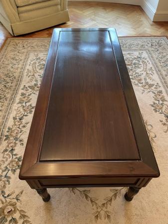 Image 1 of Bespoke mahogany coffee table