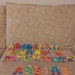 Image 1 of like new wooden alphabet letters complete A-Z and few spare