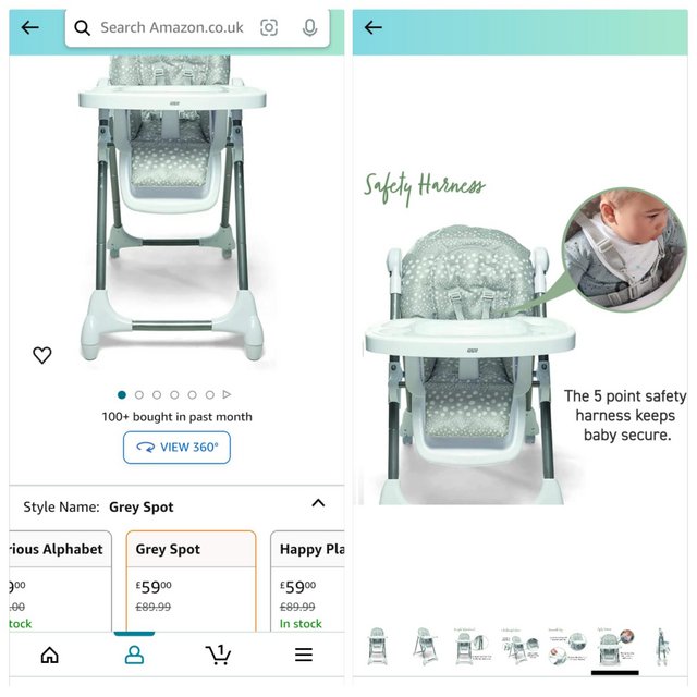 Preview of the first image of Mama's and Papa's Highchair.