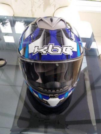 Image 1 of Full-Face crash helmet with visor and carry bag