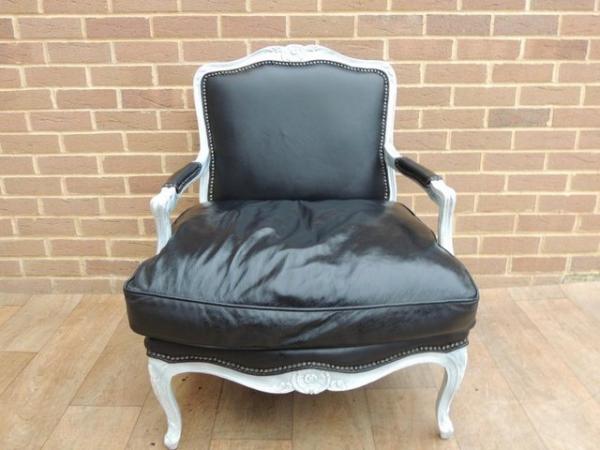 Image 1 of French Leather Armchair (UK Delivery)