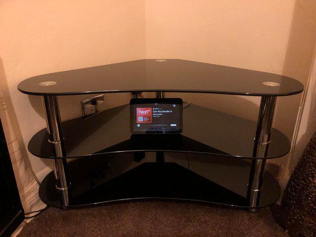 Preview of the first image of SOLD.       Tv stand excellent condition £20.