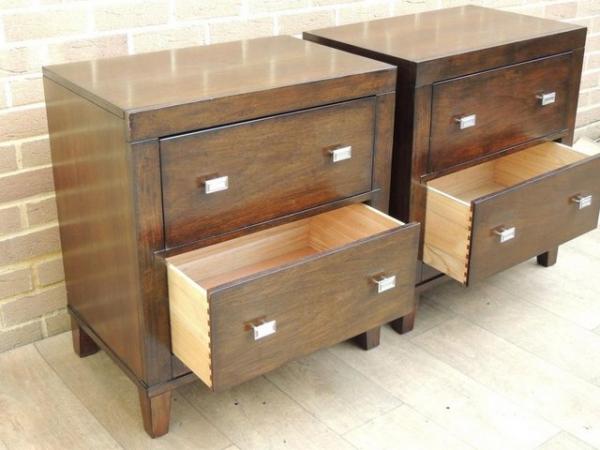 Image 4 of Pair of Bassett XL Bedside Tables / Chests (UK Delivery)