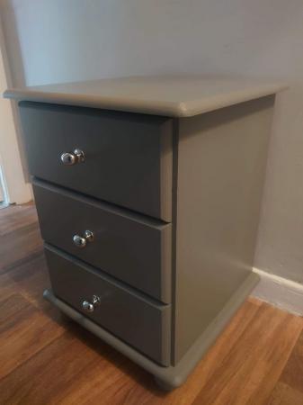 Image 1 of Painted bedside table solid pine