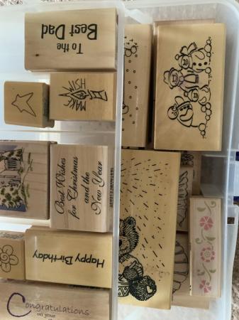 Image 2 of Rubber stamps for card making.