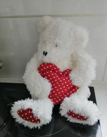 Image 10 of A White Shaggy 16" Boyds Bear.