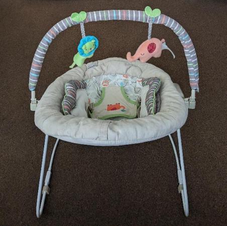 Image 3 of Lovely Jungle Themed Baby Bouncer With Vibration & Sounds