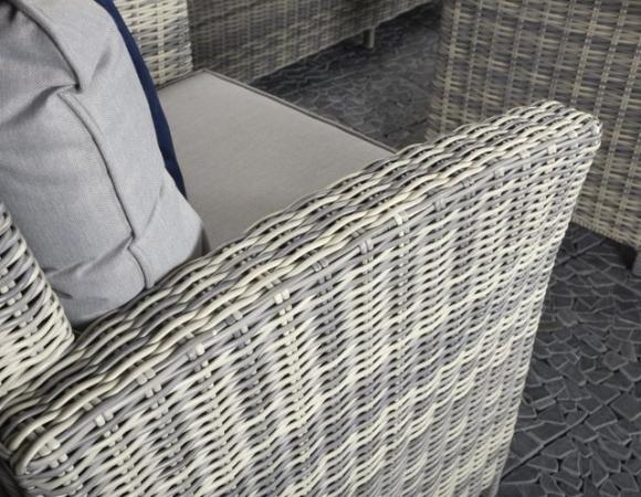 Image 2 of Amy 7 Seater Rattan Sofa Dining Set in Grey