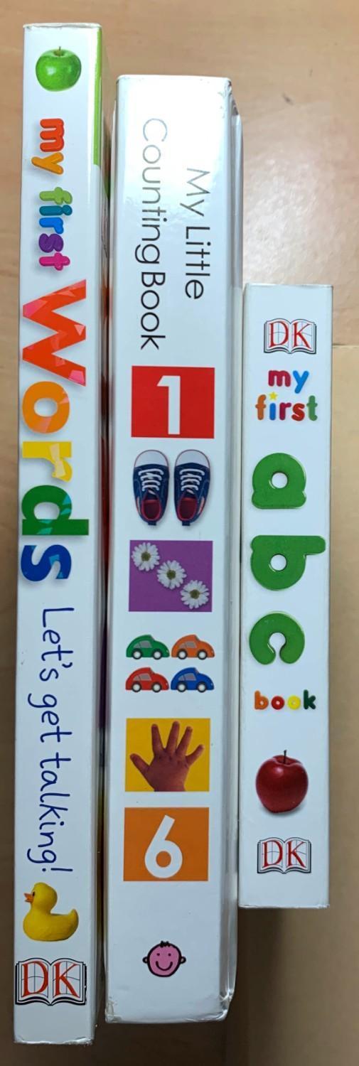 Preview of the first image of 3 Books-My first abc, My First Words,My Little Counting Book.