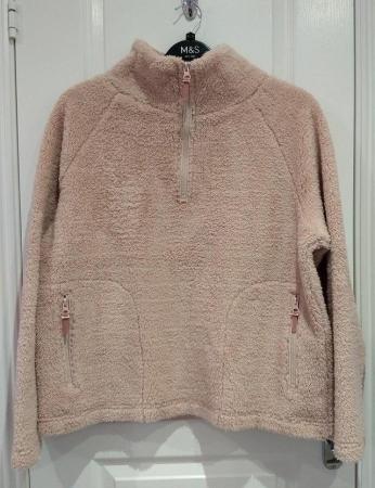 Image 2 of M&S Marks and Spencer Thick Warm Fleece Zip Jumper UK 14 16