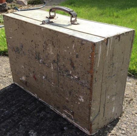 Image 2 of Old wooden tool box