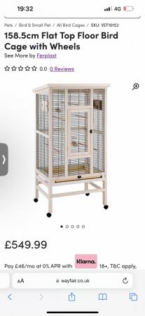 Image 3 of Large wooden bird cage indoor aviary