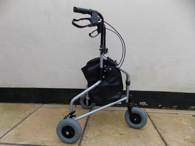 Preview of the first image of Aidapt 3 Wheeled Tri Walker Mobility Rollator With Brakes &.