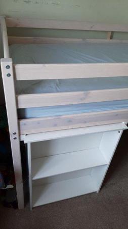 Image 1 of Childs Mid Bunk Bed with pull-out Desk