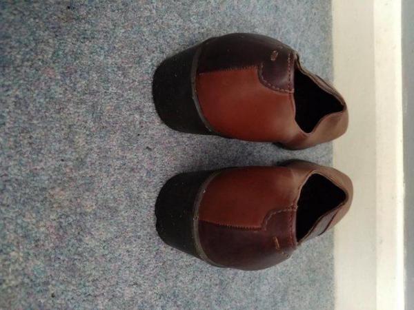 Image 2 of Padders Brown Leather Court Shoes UK 6