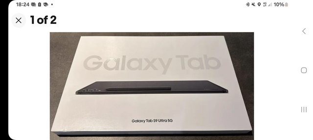 Preview of the first image of Samsung galaxy s9 ultra 250gb tablet graphite.