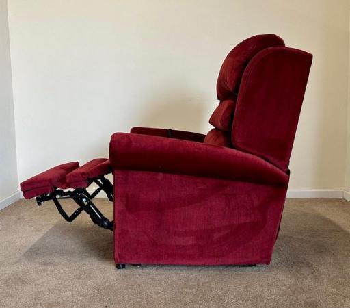 Image 22 of PRIDE ELECTRIC RISER RECLINER DUAL MOTOR RED CHAIR DELIVERY