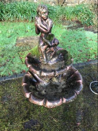 Image 3 of Bronze/copper coloured concrete fountain