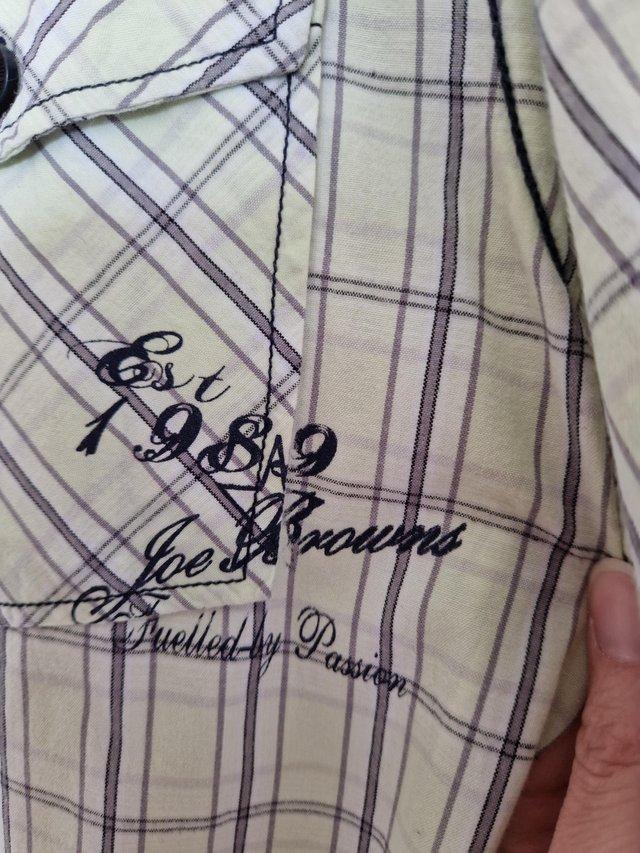 Preview of the first image of Joe Browns shirt medium slimfit shirt.