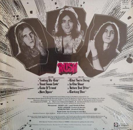 Image 3 of Rush 1974 UK 1st Press A1/B2v LP in shrink wrap EX+/NM.