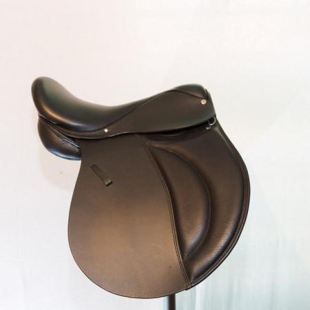 Image 1 of Childs 16" Leather Saddle Black Wide Fitting