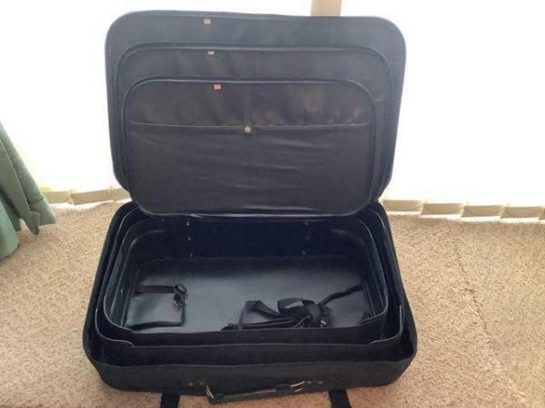 Image 3 of Nest of three suitcases - black