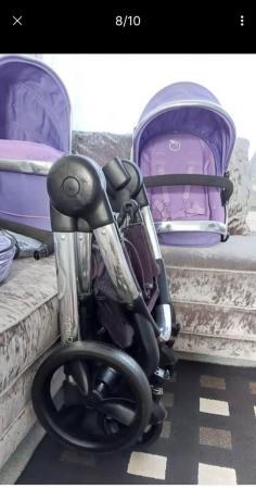 Image 4 of I candy peach purple parma violet2 in 1 pram