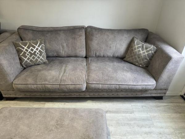 Image 2 of SCS sofa 4 seater and snuggle chair & footstall