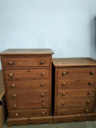 Image 2 of Pair of Solid Wooden Drawers.