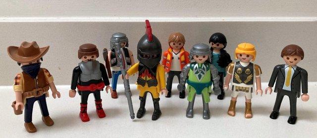 Preview of the first image of PLAYMOBIL FIGURES JOB LOT 9 COLLECTABLE RARE 1990s GEOBRA.