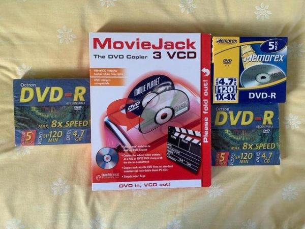 Image 1 of DVD COPIER: MOVIEJACK 3 VCD & DVD-R DISCS
