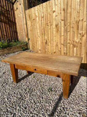 Image 2 of Solid oak coffee table for sale