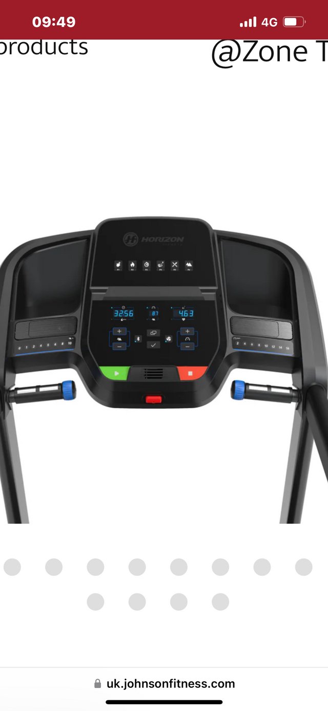 Preview of the first image of Horizon T101 folding treadmill.