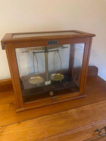 Image 1 of Griffin & Tatlock Scientific Balance Scales and Oak Case