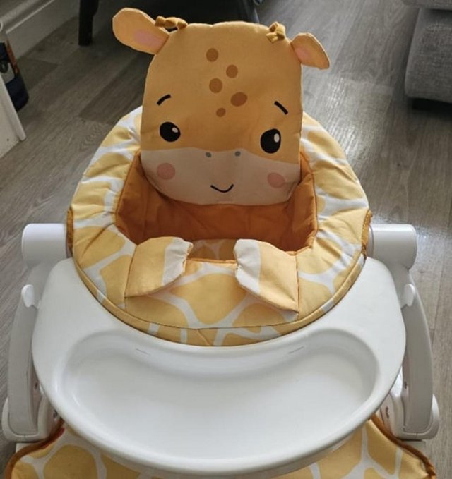 Preview of the first image of Fisher Price Giraffe baby floor seat with tray For sale £15.