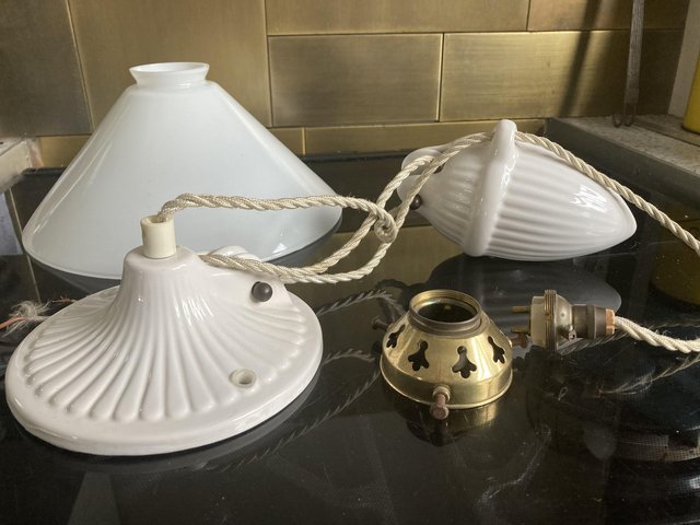 Preview of the first image of Vintage lamp with Pulley.
