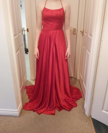 Image 3 of Stunning Red Prom Dress by Evita size 8