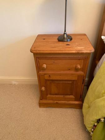 Image 1 of PAIR OF SOLID PINE BEDSIDE CABINETS