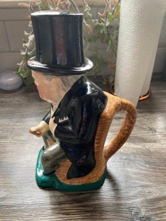 Image 3 of Winston Churchill Jug with top hat lid