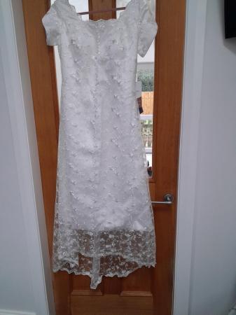 Image 1 of "A" line Wedding Dress, Ivory size 14