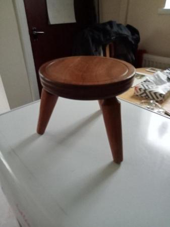 Image 2 of Lovely small solid wood milking stool