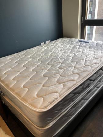 Image 3 of Bed frame and mattress- size: standard double