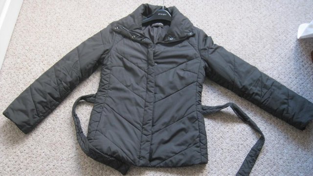 Image 2 of Black quilted Coat/Jacket by Principles, size 12