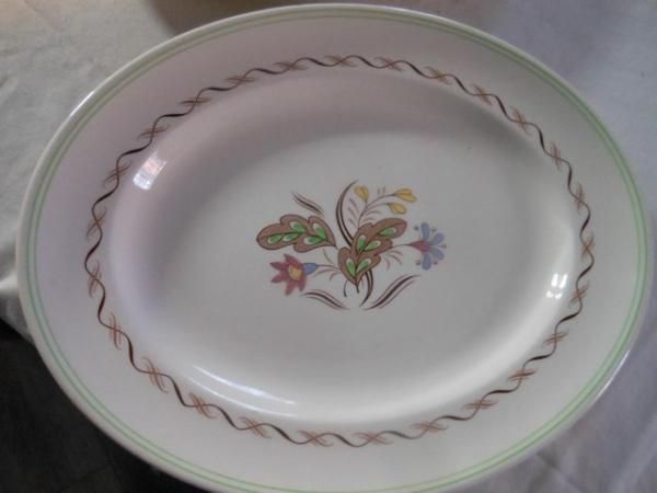 Image 2 of Platters Royal Doulton Woodland D6338 x 2 Vintage